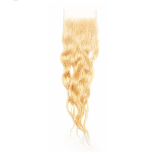 HD Lace Closure Blonde Wavy